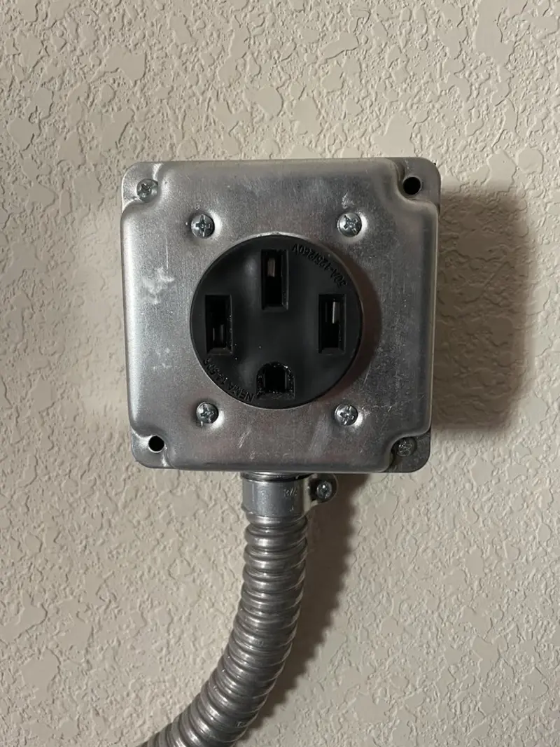 NEMA 14-50 outlet installed for Electrical Panel Upgrade in Basalt